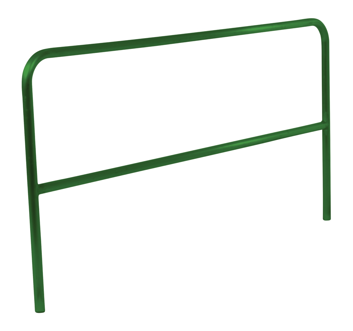 Vestil Aluminum Pipe Safety Railing - 84 In. Length - Green