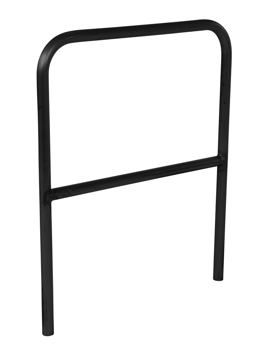 Vestil Aluminum Pipe Safety Railing - 36 In. Length - Black