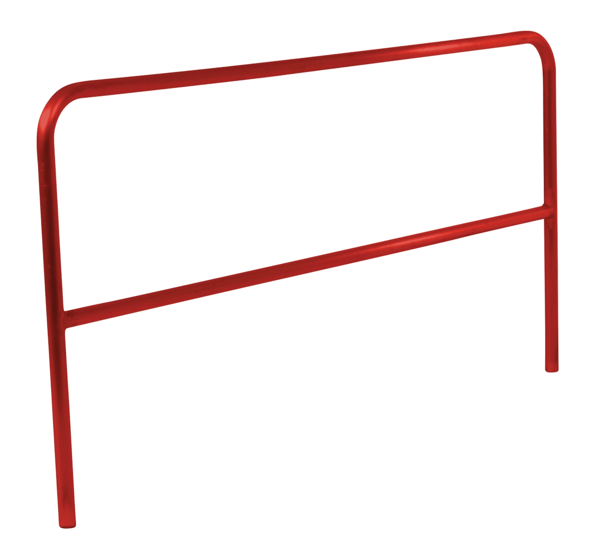 Vestil Aluminum Pipe Safety Railing - 84 In. Length - Red