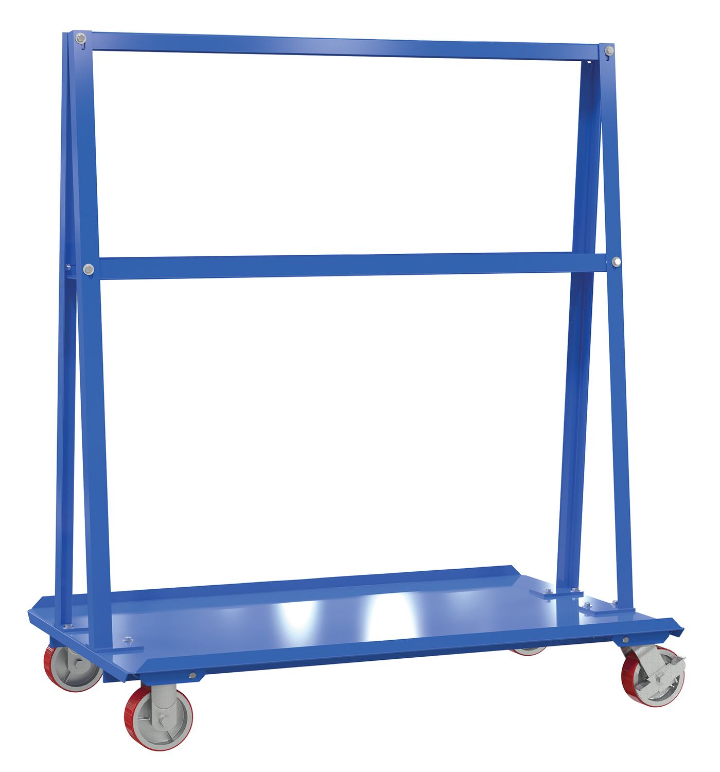 Vestil Steel A-Frame Cart - 30 In. x 48 In. 2,000 lb - Blue