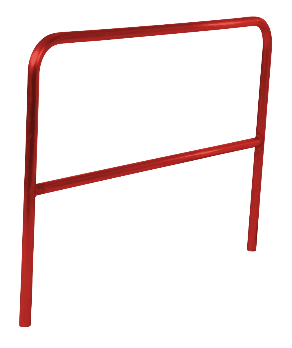 Vestil Aluminum Pipe Safety Railing - 60 In. Length - Red