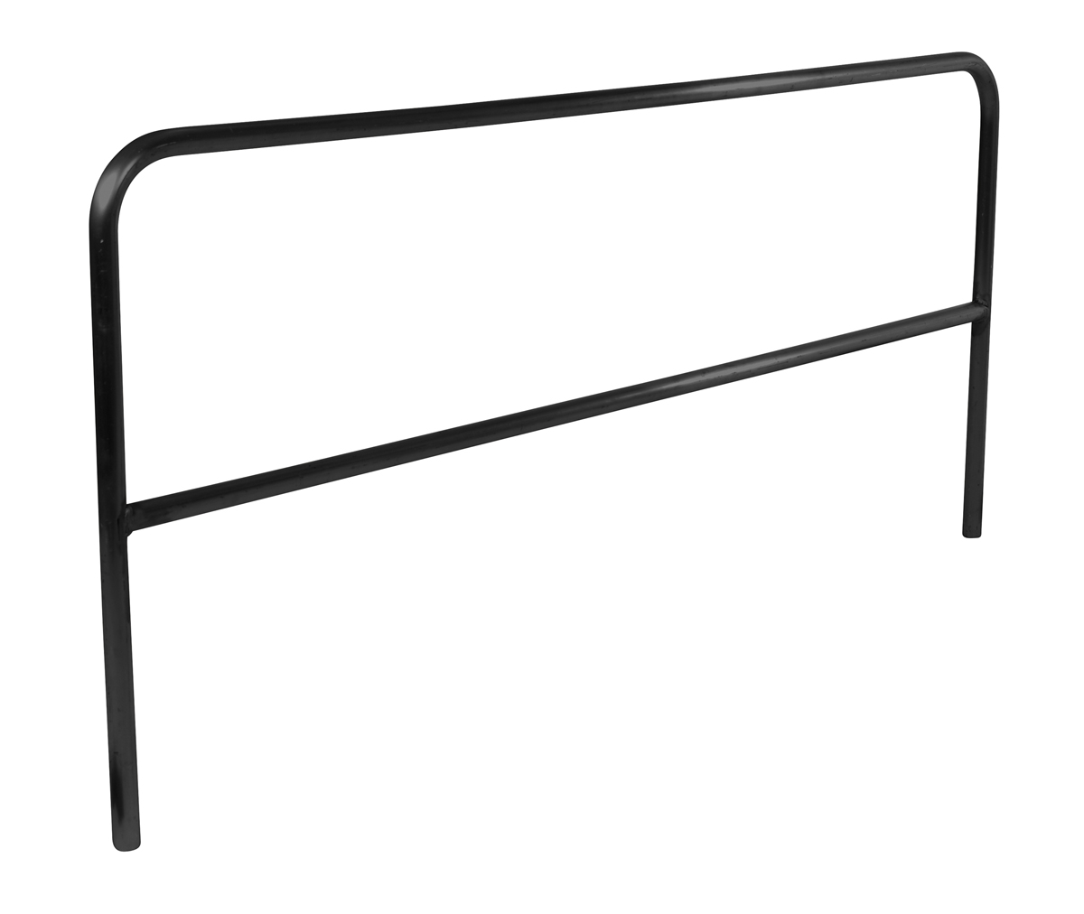 Vestil Aluminum Pipe Safety Railing - 120 In. Length - Black