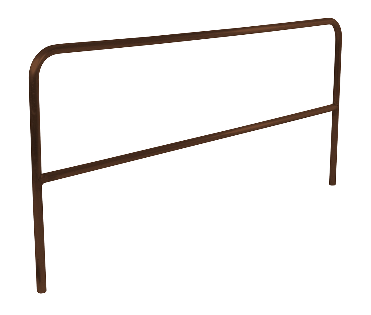 Vestil Aluminum Pipe Safety Railing - 120 In. Length - Brown
