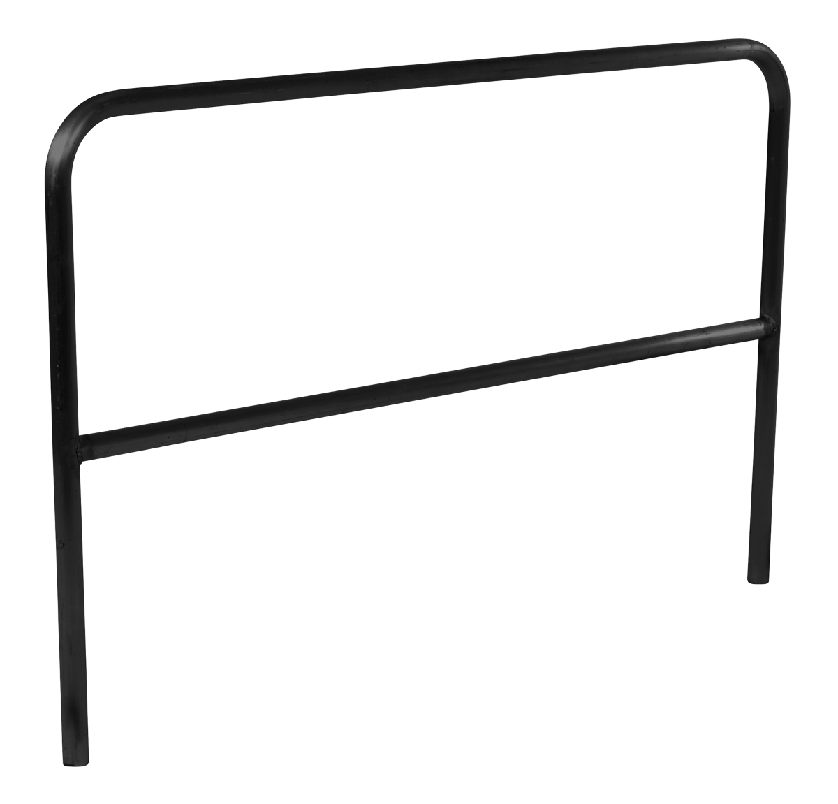 Vestil Aluminum Pipe Safety Railing - 72 In. Length - Black