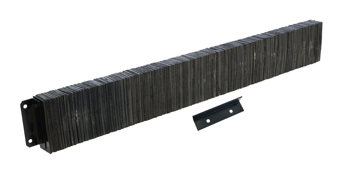 Vestil Laminated Rubber Dock Bumper - 12 In. x 96 In. 4-1/2 In. - Black