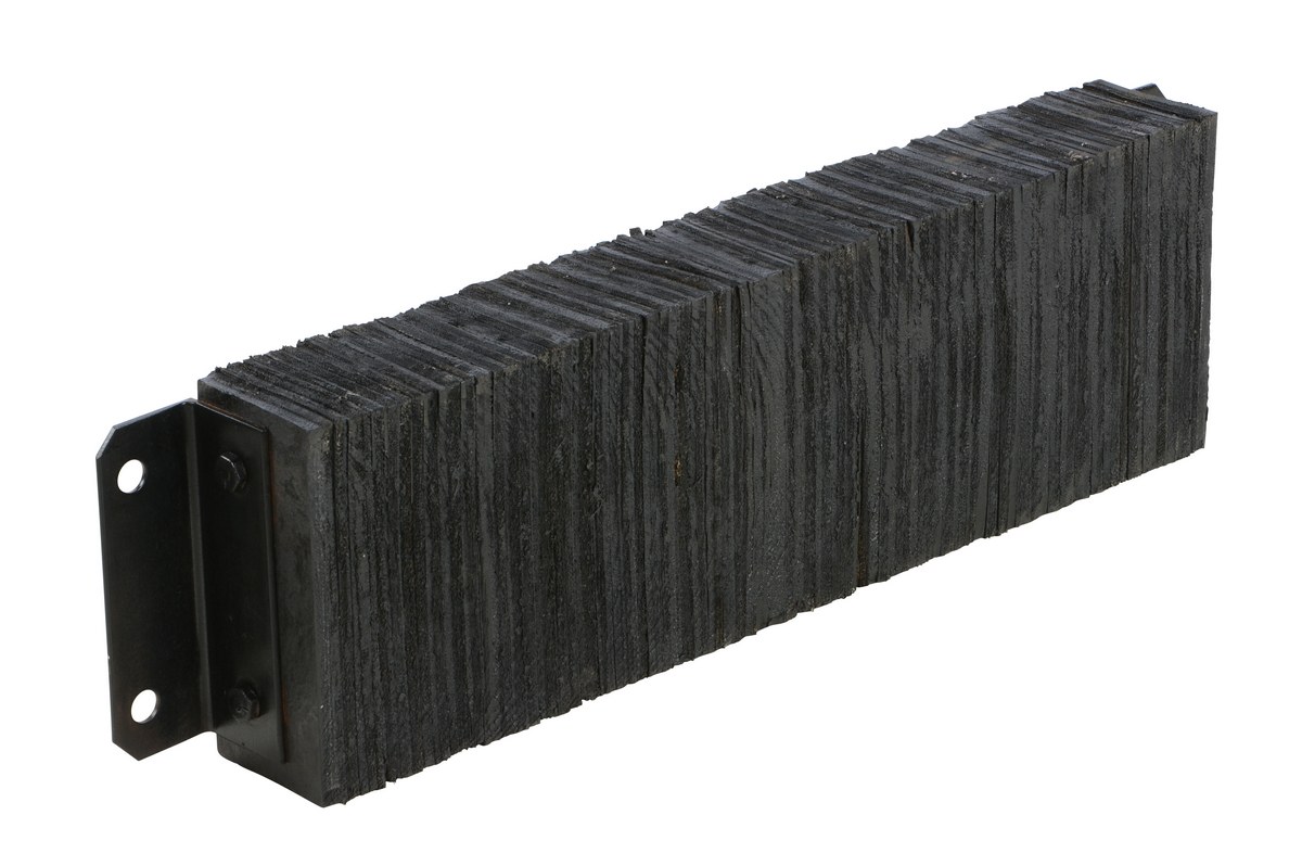 Vestil Laminated Rubber Dock Bumper - 10 In. x 36 In. x 4-1/2 In. - Black