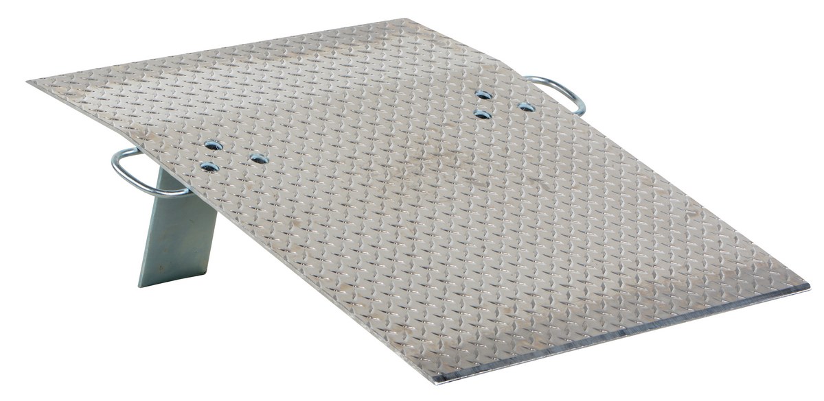 Vestil Aluminum Hand Truck Dock Plate - 30 In. x 36 In. 700 lb - Silver