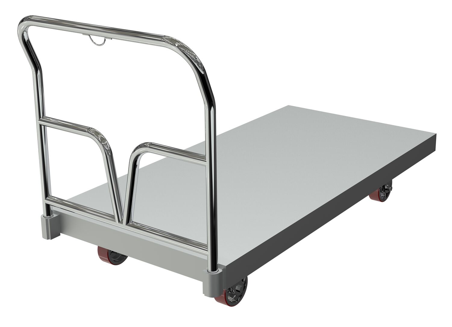 Vestil Aluminum Sheet Deck Platform Truck - 64-5/8 In. x 30 In. x 37-1/8 In. 3600 lb - Silver