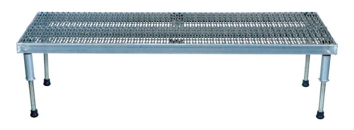 Vestil Stainless Steel Adjustable Work-Mate Stand - 72 In. x 23-1/2 In. x 10-1/2 In. 500 lb - Silver