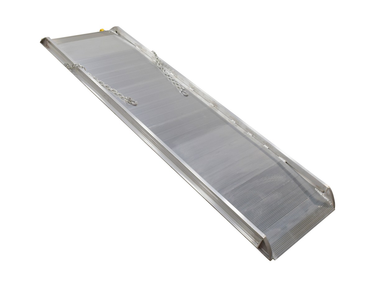 Vestil Aluminum Wheel Walk Ramp Steel Hook Style - 99-1/4 In. x 28 In. 2500 lb - Silver