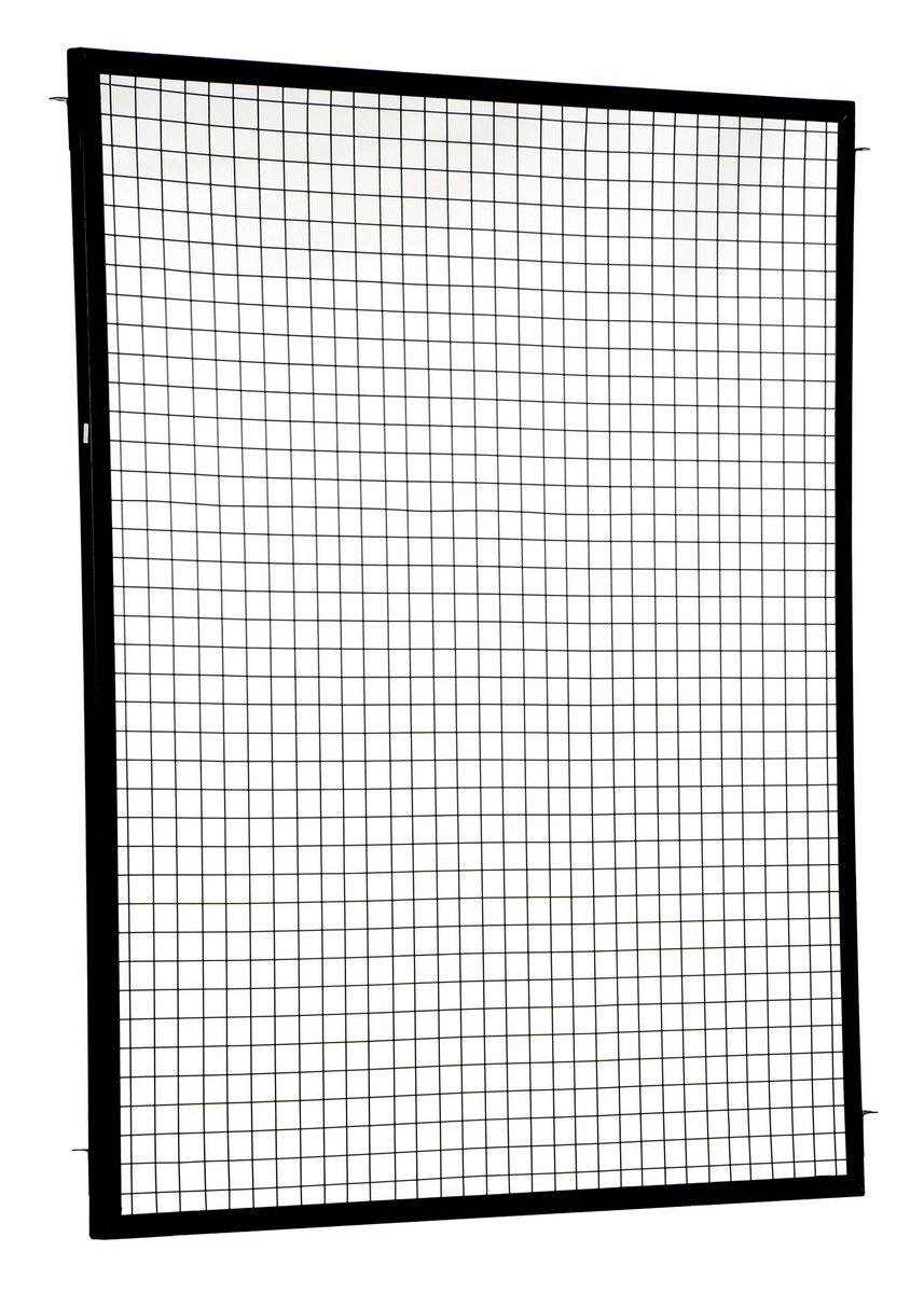 Vestil Steel Adjustable Perimeter Guard Systems Guard Panel - 6 Ft. x 5 Ft. - Black