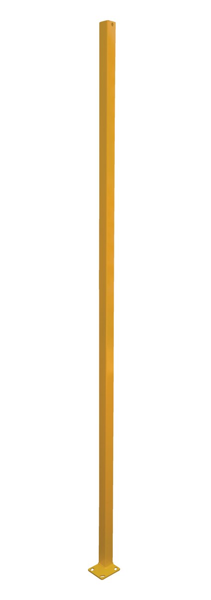 Vestil Steel Adjustable Perimeter Guard Systems Corner Post - 96 In. - Yellow