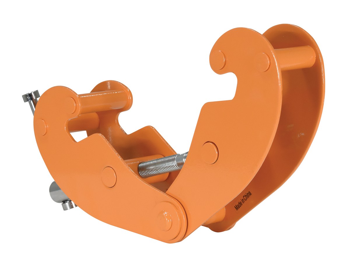 Vestil Steel Beam Clamp Horizontal Lift Style - 16-1/2 In. x 3-1/2 In. x 6-1/4 In. 1000 lb - Orange