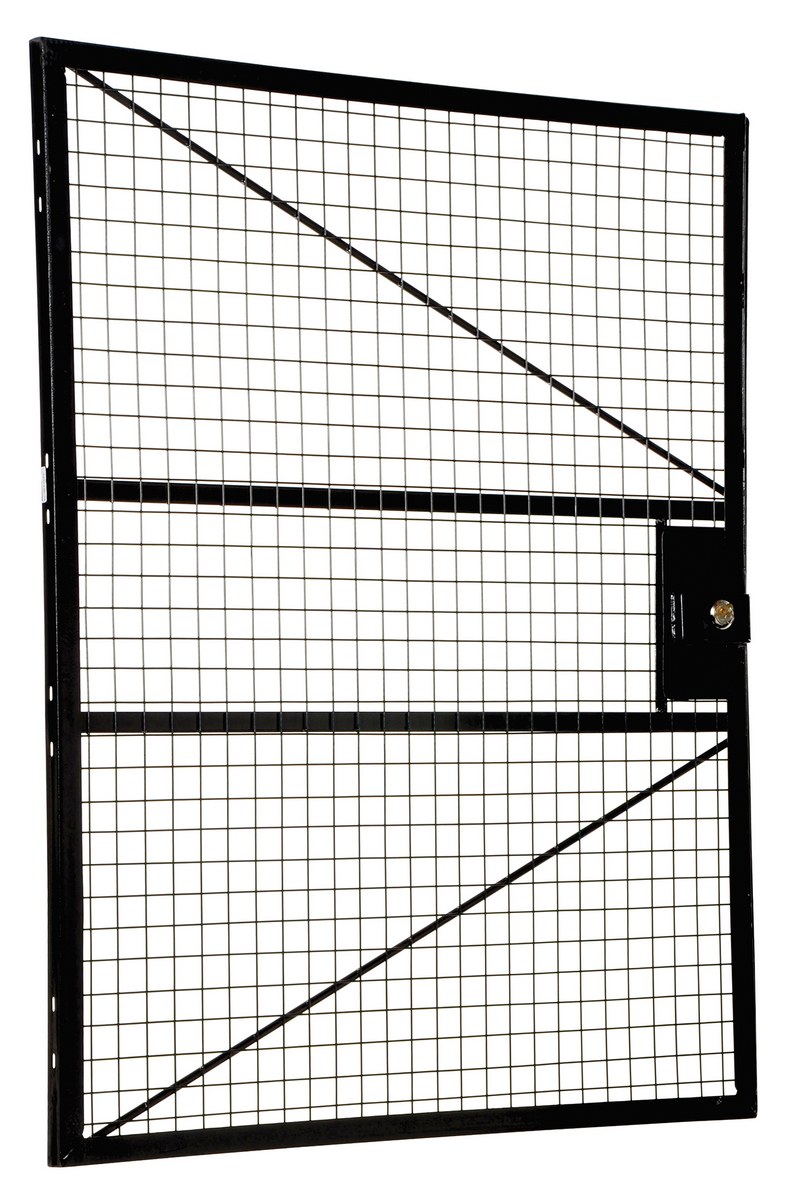Vestil Steel Adjustable Perimeter Guard Systems Hinged Door - 1-1/2 In. x 49-15/16 In. x 60 In. - Black