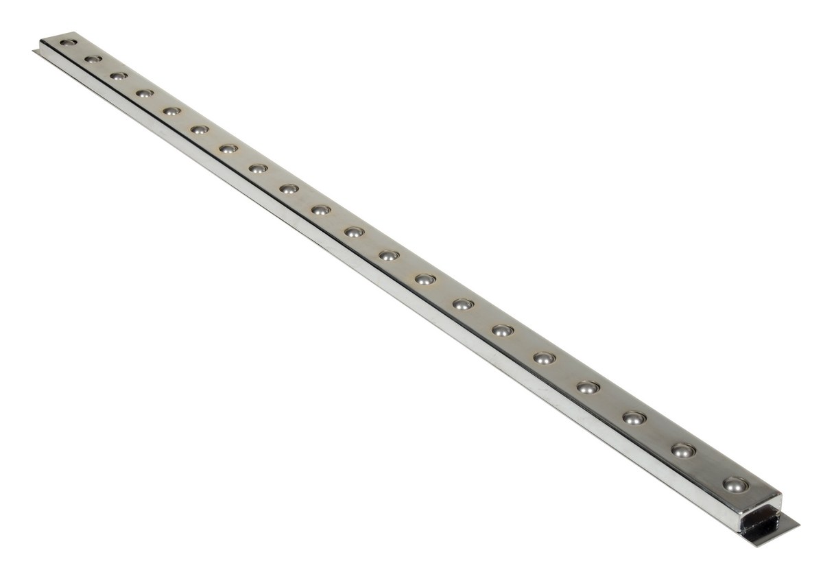 Vestil Steel Ball Transfer Strip - 60 In. x 2-3/4 In. 75 lb - Silver