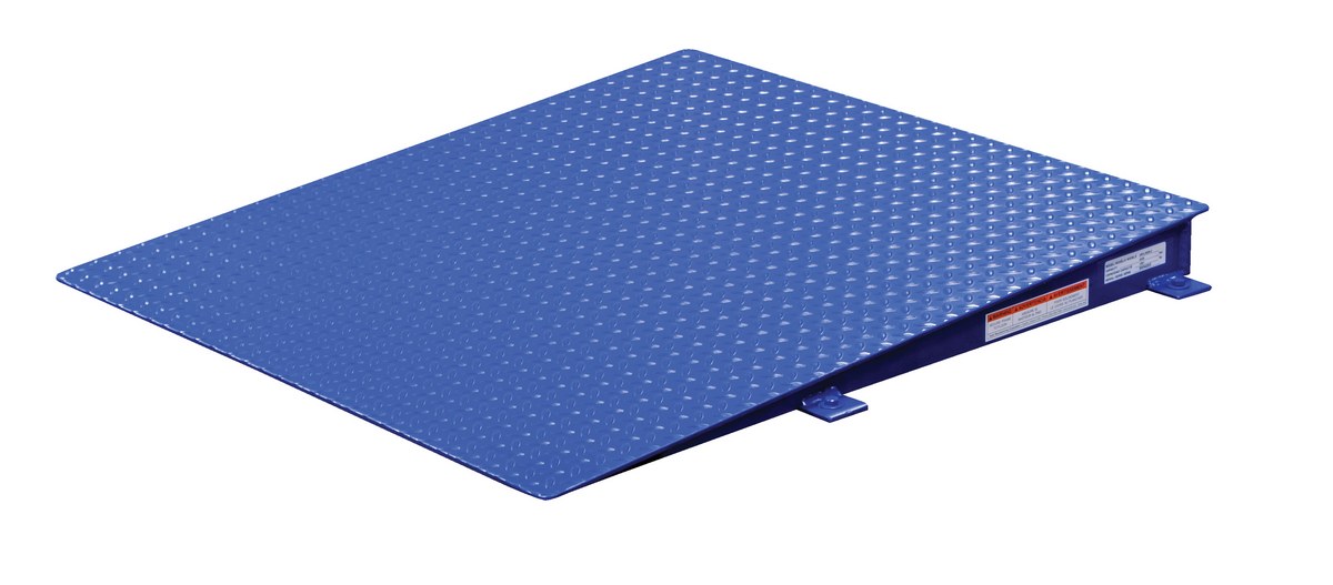 Vestil Steel Approach Ramp for Low Profile Scissor Table Ramp Option - 39 In. x 39-1/2 In. x 3-1/4 In. 4000 lb - Blue
