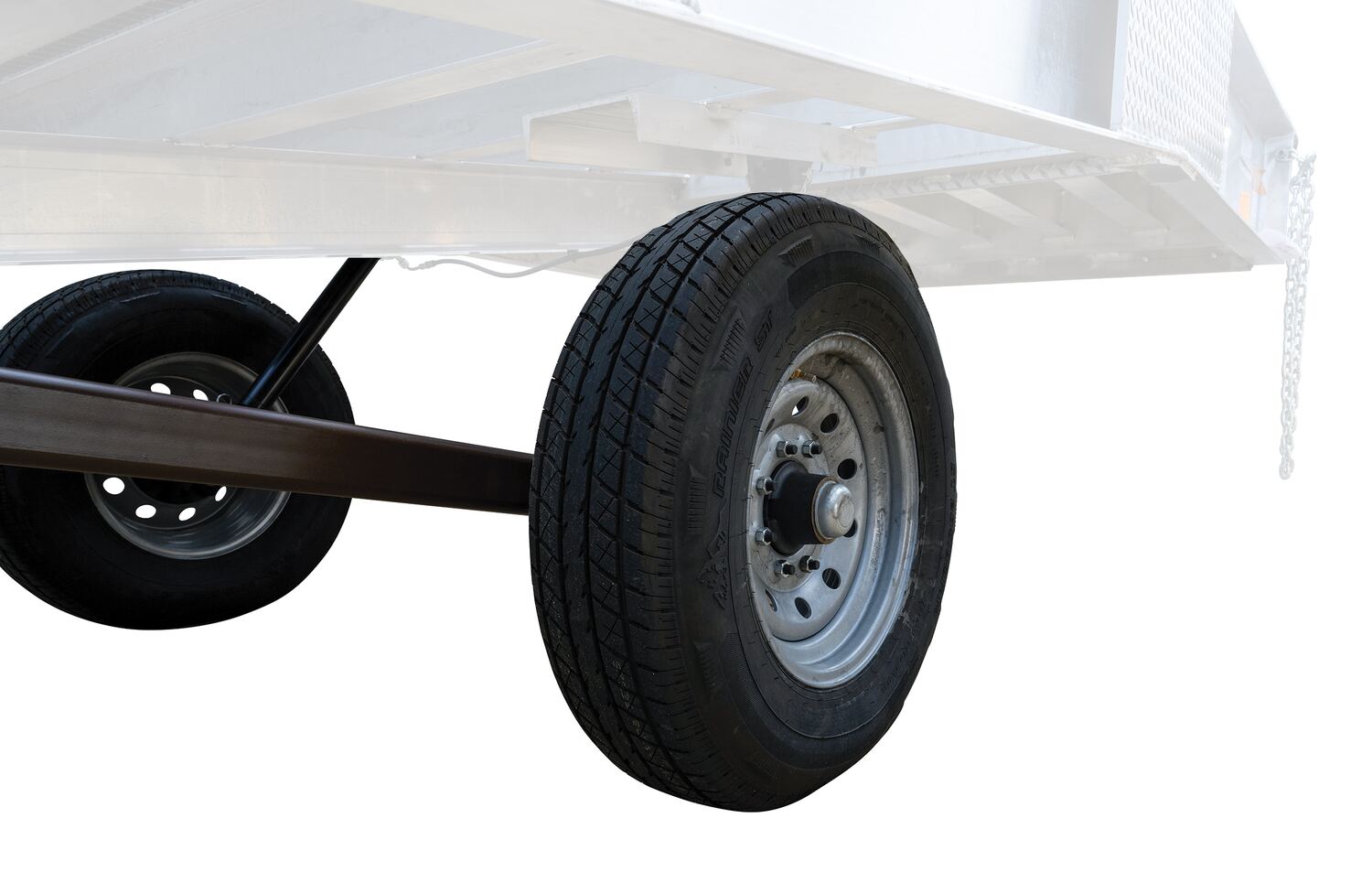 Vestil Factory Installed Rubber Pneumatic Tires - 20-1/2 In. x 8 In. For Aluminum and Steel Yard Ramps