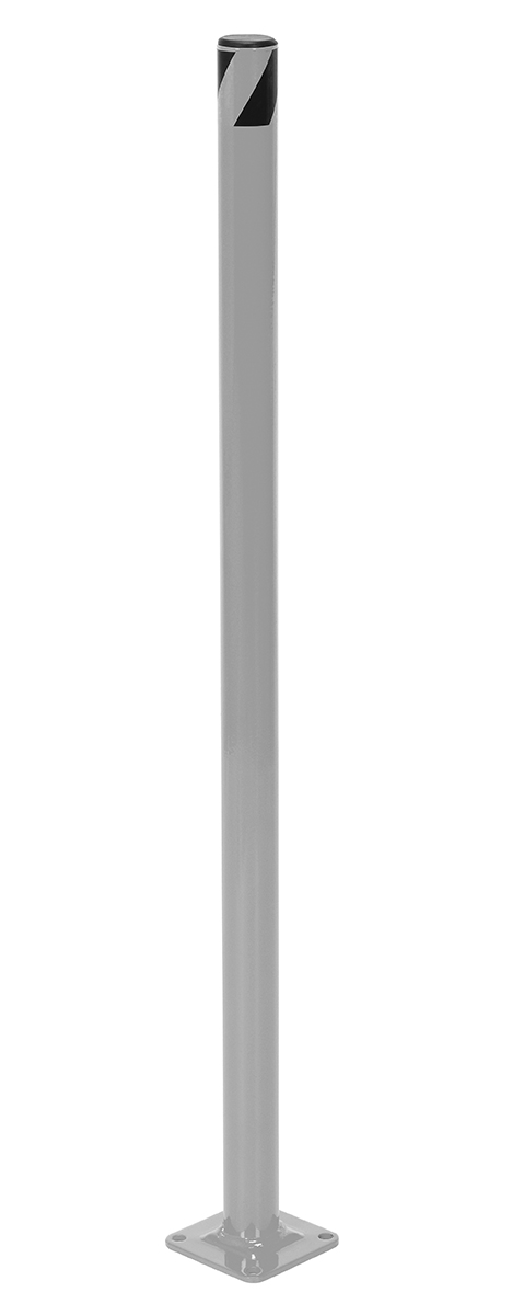 Vestil Steel Pipe Safety Bollard - 36 In. x 1-3/4 In. - Silver