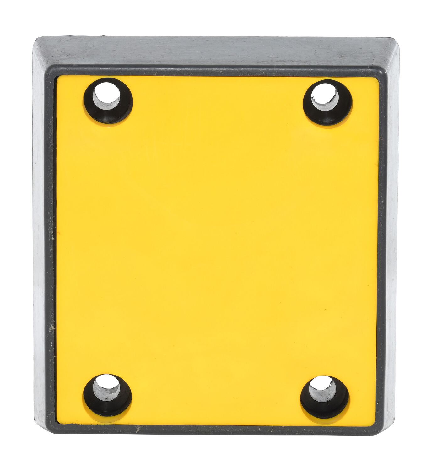 Vestil Plastic Face Molded Rubber Bumper - 11-13/16 In. x 12-13/16 In. x 3-7/8 In. - Black