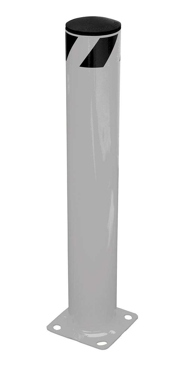 Vestil Steel Pipe Safety Bollard - 36 In. x 5-1/2 In. - Silver