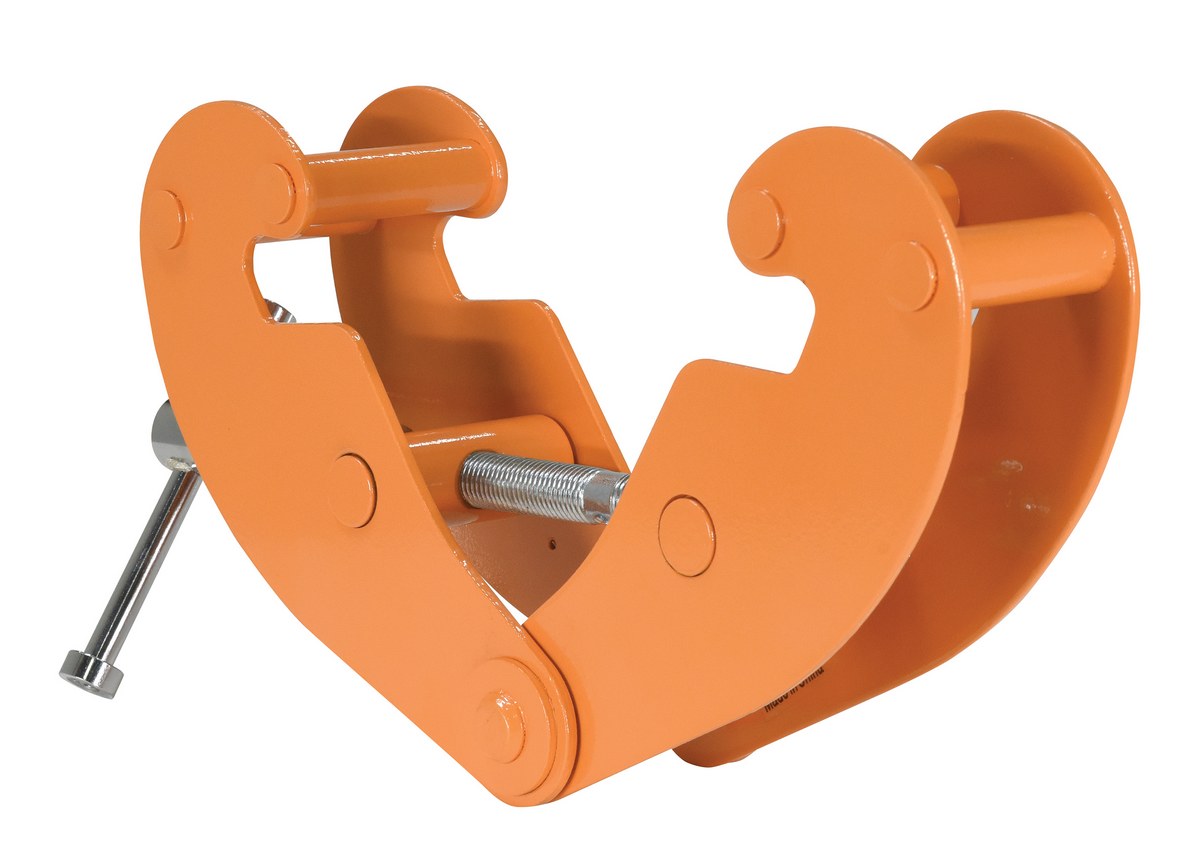 Vestil Steel Beam Clamp Horizontal Lift Style - 16-1/2 In. x 3-1/2 In. x 6-1/4 In. 2000 lb - Orange