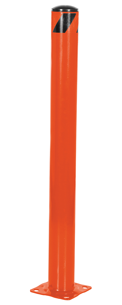 Vestil Steel Pipe Safety Bollard - 42 In. x 4-1/2 In. - Orange