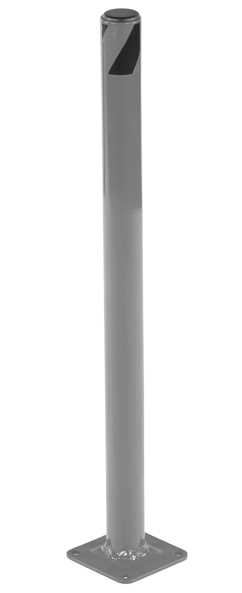 Vestil Steel Pipe Safety Bollard - 24 In. x 1-3/4 In. - Gray Semi Gloss