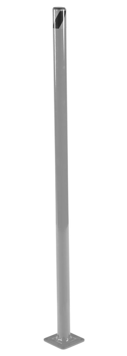 Vestil Steel Pipe Safety Bollard - 48 In. x 1-3/4 In. - Gray Semi Gloss