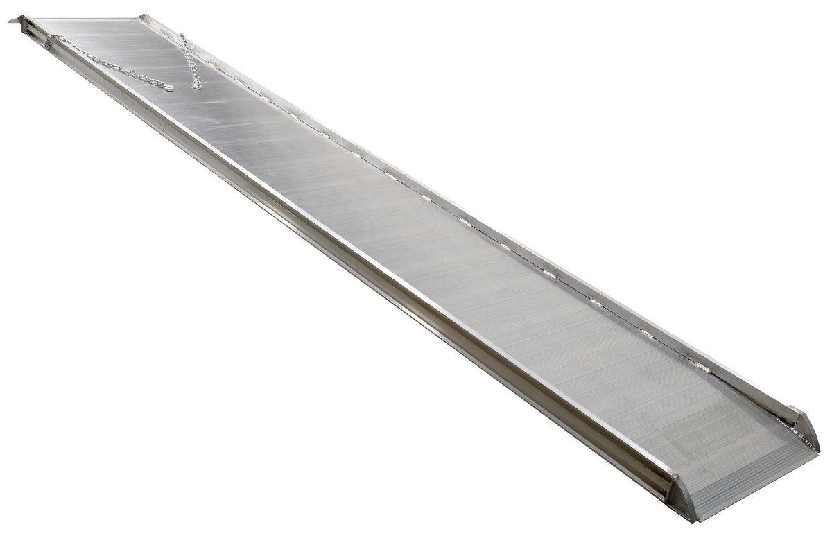 Vestil Aluminum Wheel Walk Ramp Overlapping Style - 168 In. x 28 In. 1600 lb - Silver
