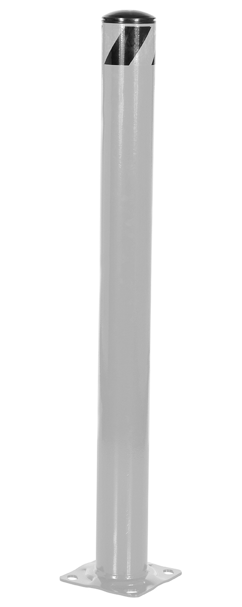 Vestil Steel Pipe Safety Bollard - 42 In. x 4-1/2 In. - Silver