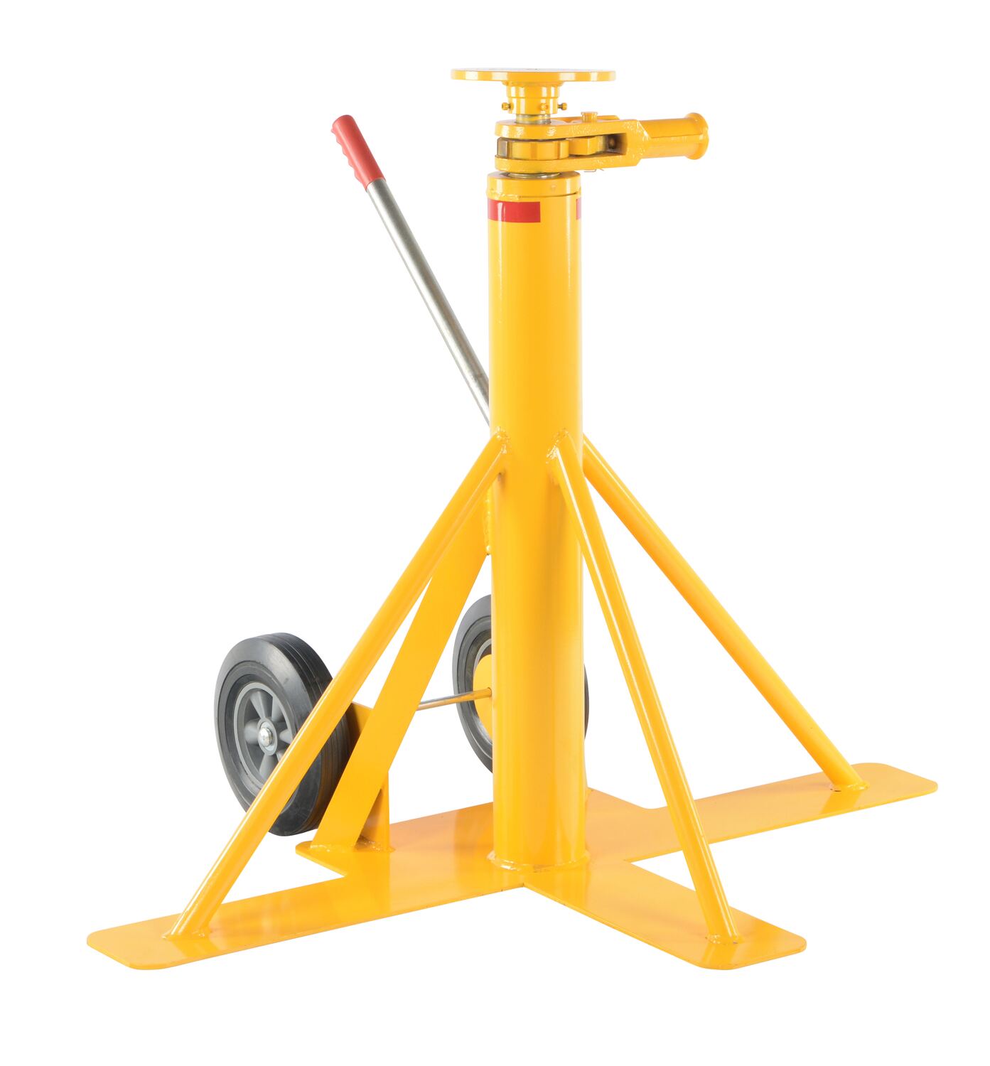 Vestil Steel Big Foot Stabilizing Jack - 35-7/16 In. x 48 In. x 39 In. 100,000 lb Static - Yellow