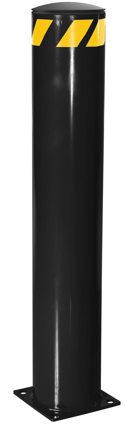 Vestil Steel Pipe Safety Bollard - 48 In. x 8-1/2 In. - Black