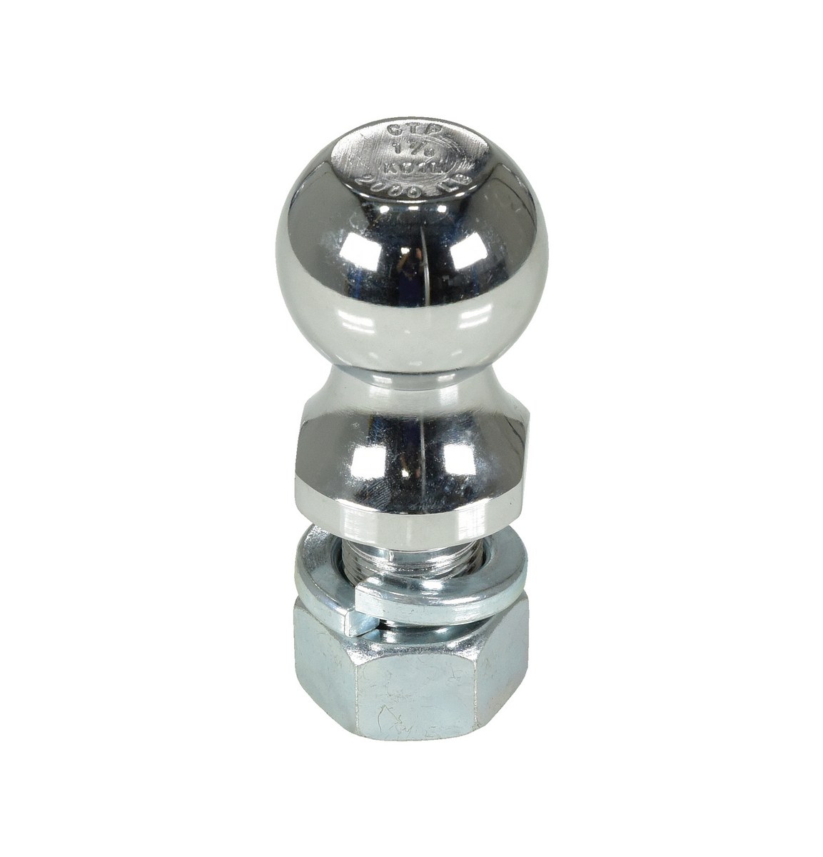 Vestil Steel Bolt On Tow Ball - 1-7/8 In. Diameter 2000 lb - Silver