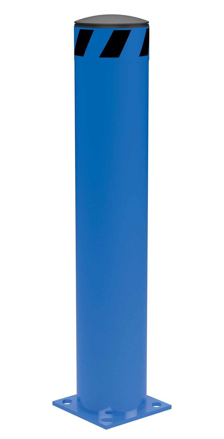 Vestil Steel Pipe Safety Bollard - 36 In. x 6-1/2 In. - Blue