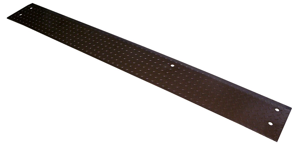 Vestil Steel Edge-O-Dock Leveler Approach Plate - 12 In. x 96 In. x 1/4 In. - Brown