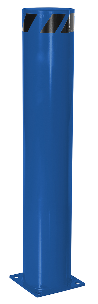 Vestil Steel Pipe Safety Bollard - 48 In. x 8-1/2 In. - Blue