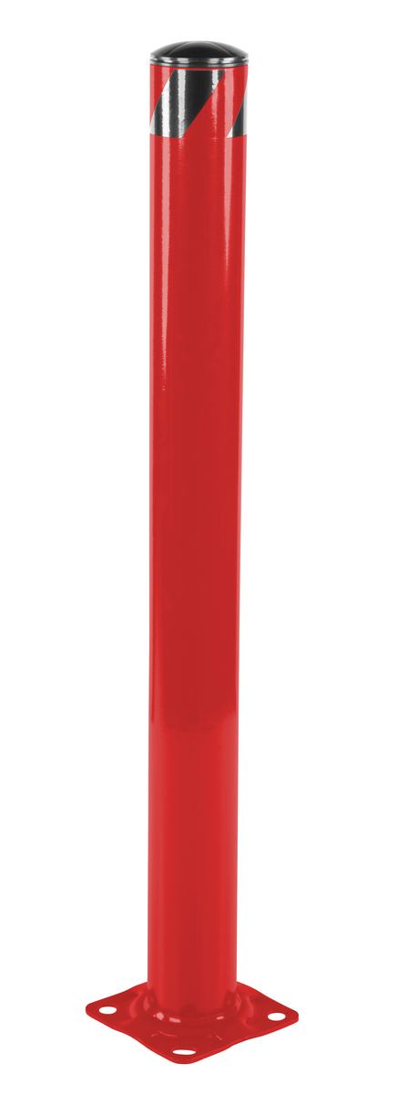 Vestil Steel Pipe Safety Bollard - 48 In. x 5-1/2 In. - Red