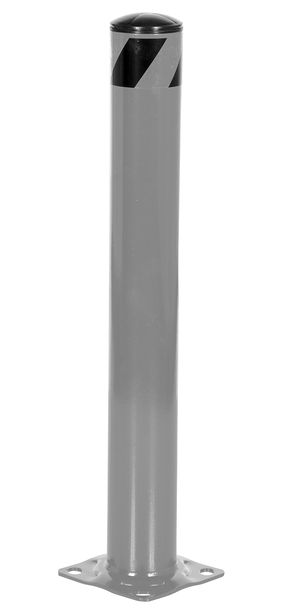 Vestil Steel Pipe Safety Bollard - 36 In. x 4-1/2 In. - Gray Semi Gloss