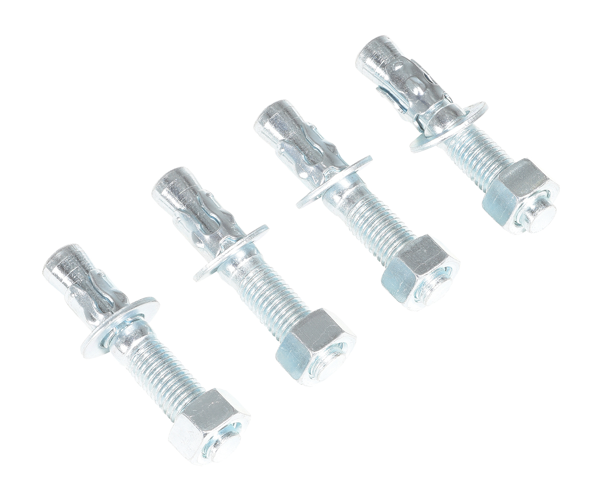 Vestil Stainless Steel Concrete Wedge Anchor Bolt - 3/4 In. X 4 In. 4 Pack - Silver