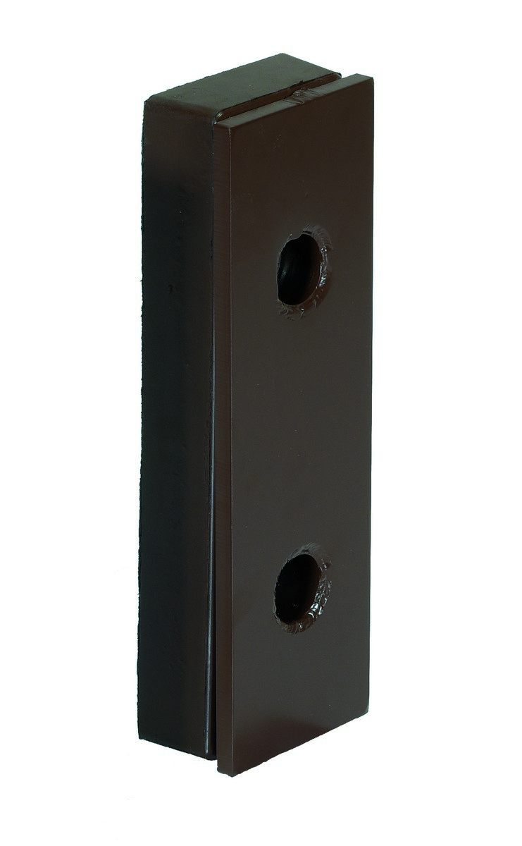 Vestil Steel Face Molded Rubber Bumper - 2-5/8 In. x 5 In. x 16-1/8 In. - Black