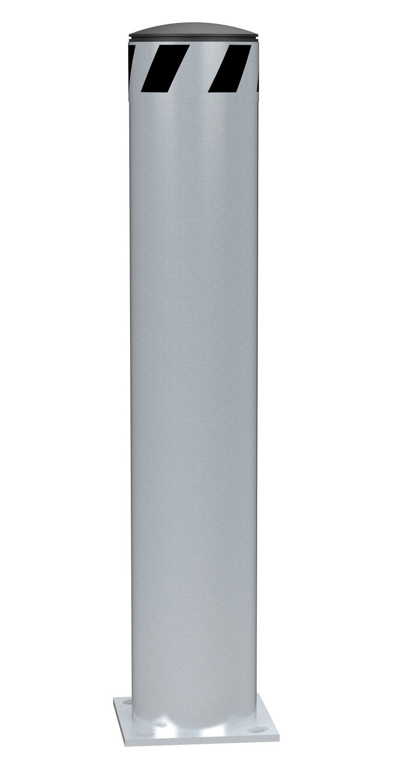 Vestil Steel Pipe Safety Bollard - 36 In. x 6-1/2 In. - Silver