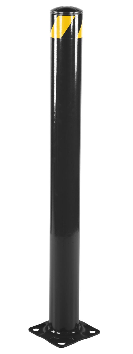 Vestil Steel Pipe Safety Bollard - 48 In. x 4-1/2 In. - Black