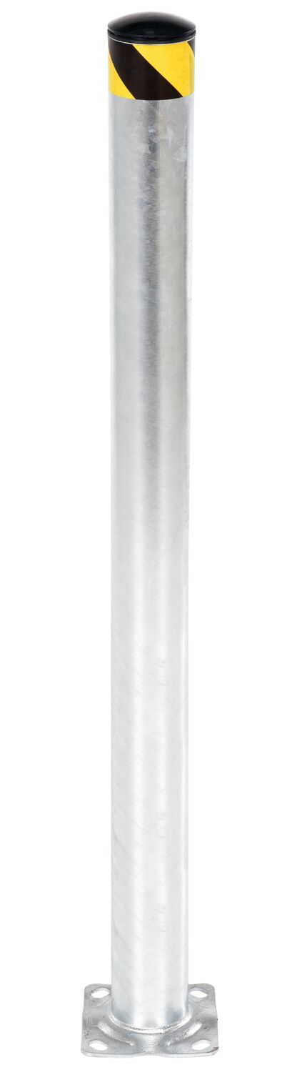 Vestil Galvanized Steel Pipe Safety Bollard - 72 In. x 4-1/2 In. - Gray