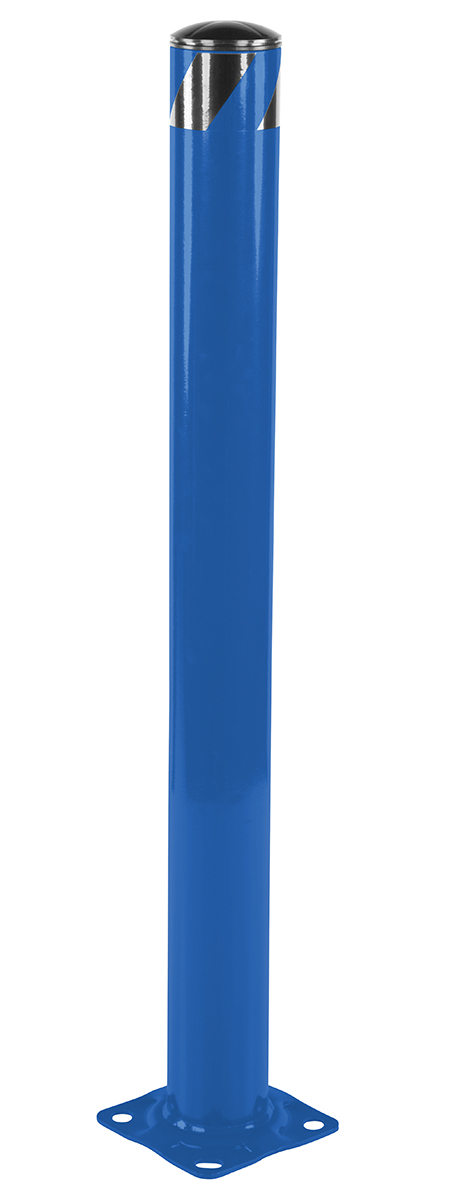 Vestil Steel Pipe Safety Bollard - 48 In. x 4-1/2 In. - Blue