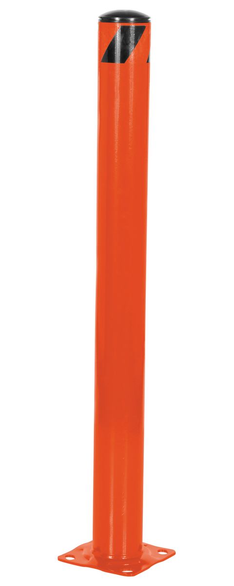 Vestil Steel Pipe Safety Bollard - 42 In. x 5-1/2 In. - Orange