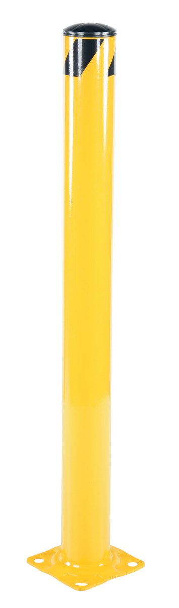 Vestil Steel Pipe Safety Bollard - 62 In. x 4-1/2 In. - Yellow