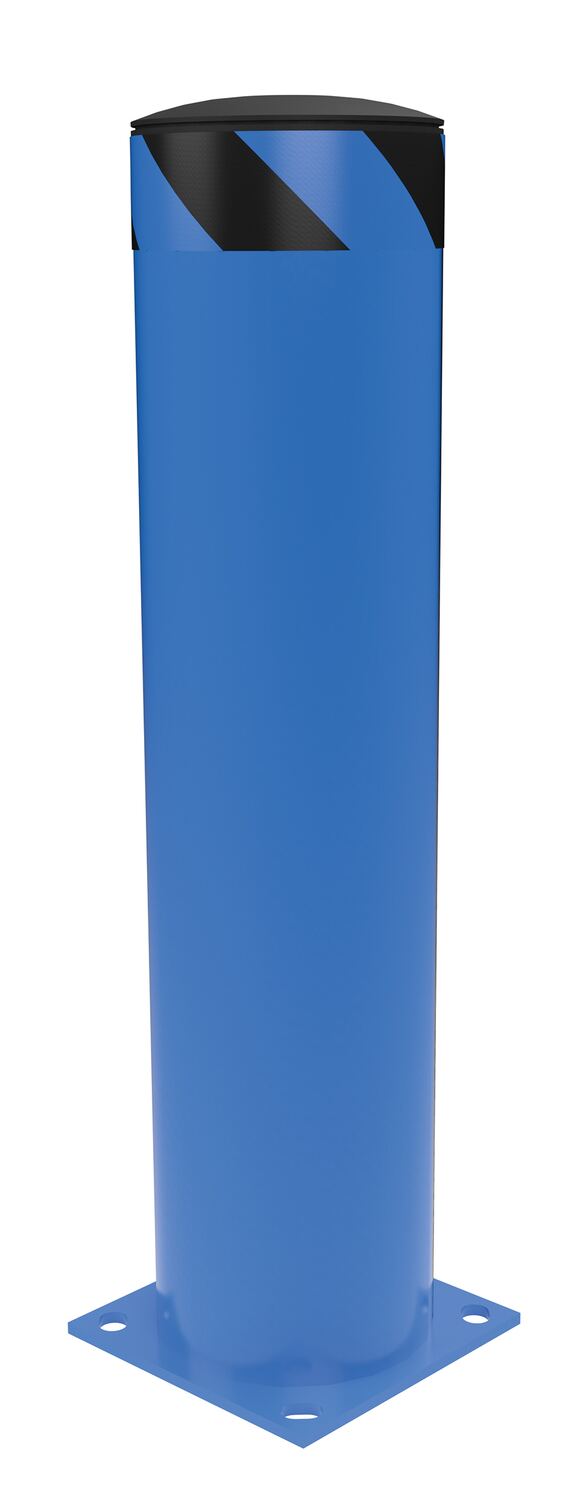 Vestil Steel Pipe Safety Bollard - 36 In. x 8-1/2 In. - Blue