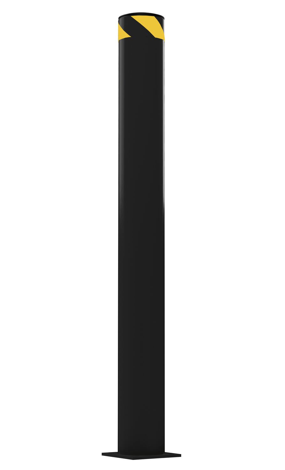 Vestil Steel Pipe Safety Bollard - 62 In. x 6-1/2 In. - Black