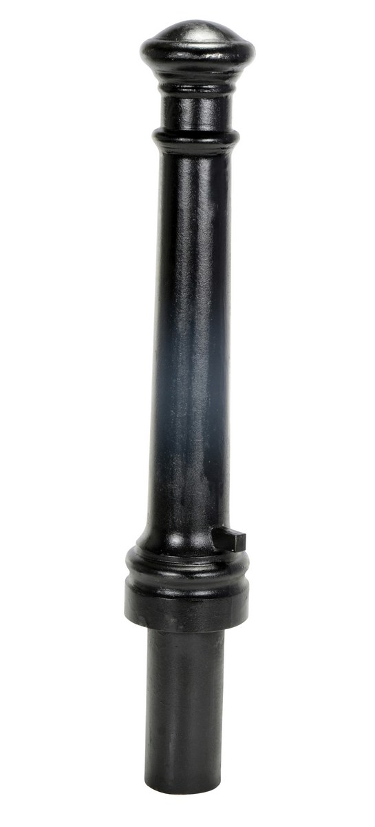 Vestil Ductile Iron Decorative Bollard - 40 In. x 8 In. - Black