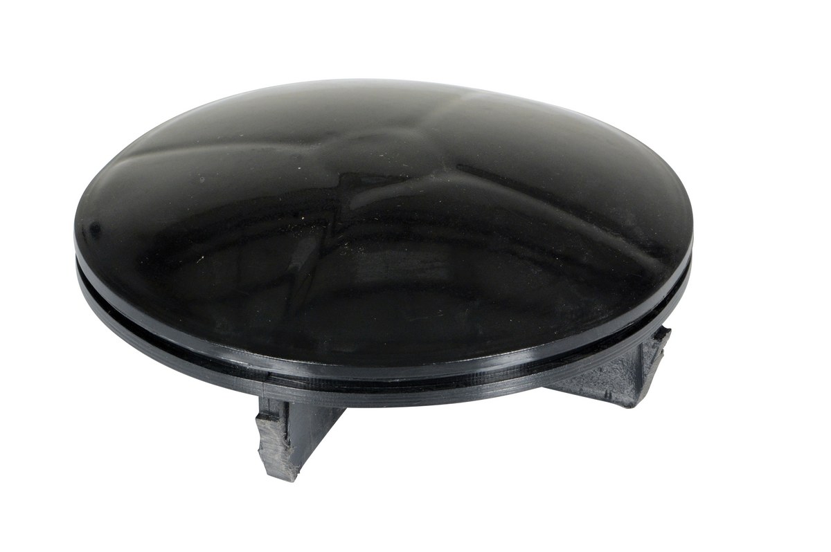Vestil Plastic Bollard Cap Replacement For Schedule - 10 Steel 5 In. Pipe - Black